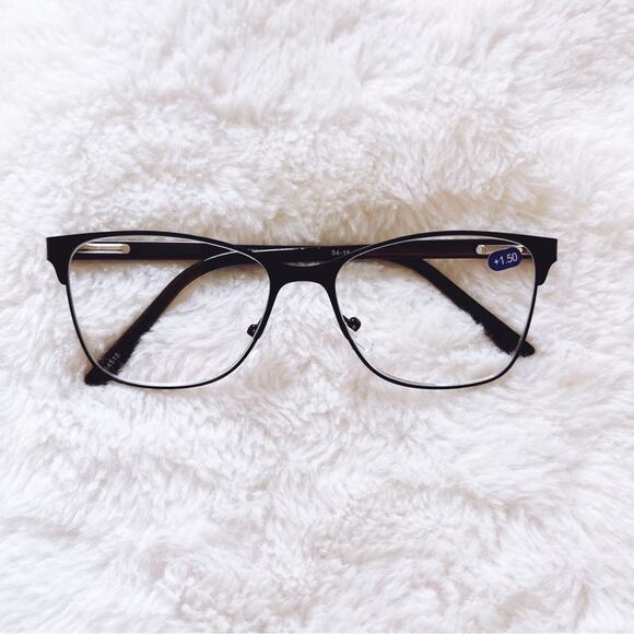 Elliott Black Classic Sleek Reader Glasses - Picture 1 of 9